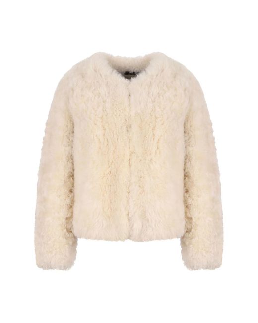 Tom Ford Natural Faux Fur & Shearling Jackets
