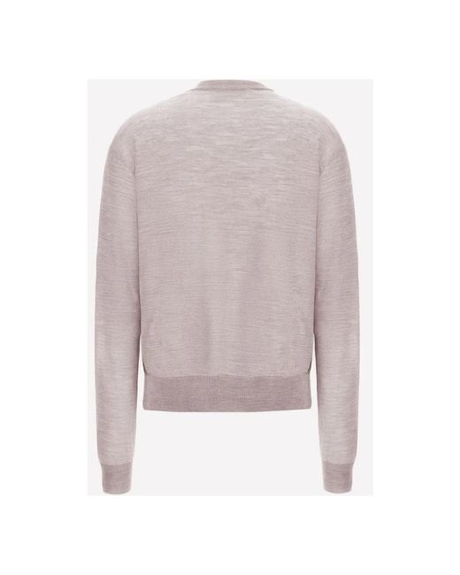 Jil Sander Pink Round-Neck Knitwear