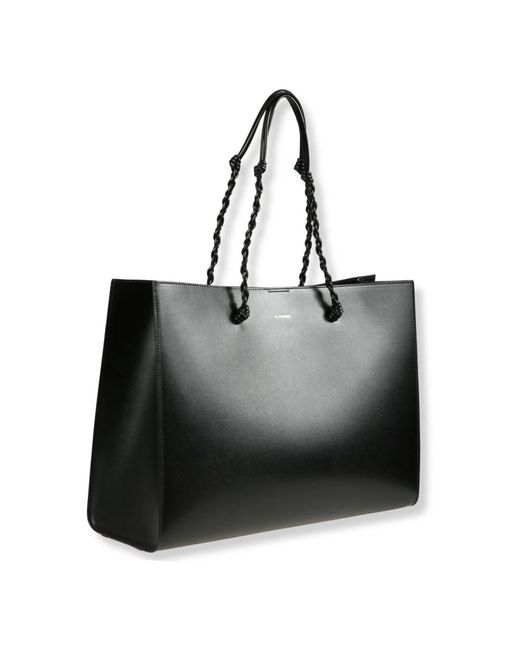 Jil Sander Black Tangle Tote