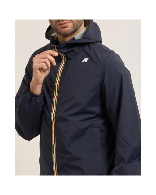 K-Way Blue Rain Jackets for men