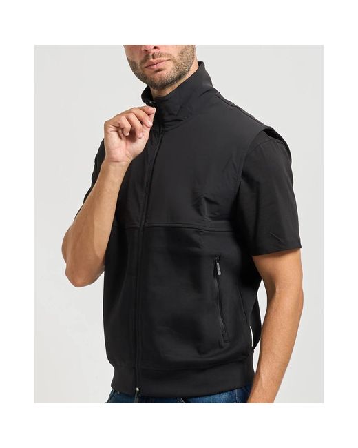ARMANI EXCHANGE Jassen ,Zwart ,Zwarte Sweater Met Fullzip Vest in het Black voor heren