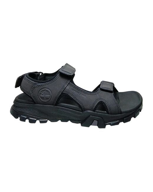 Timberland Black Flat Sandals for men
