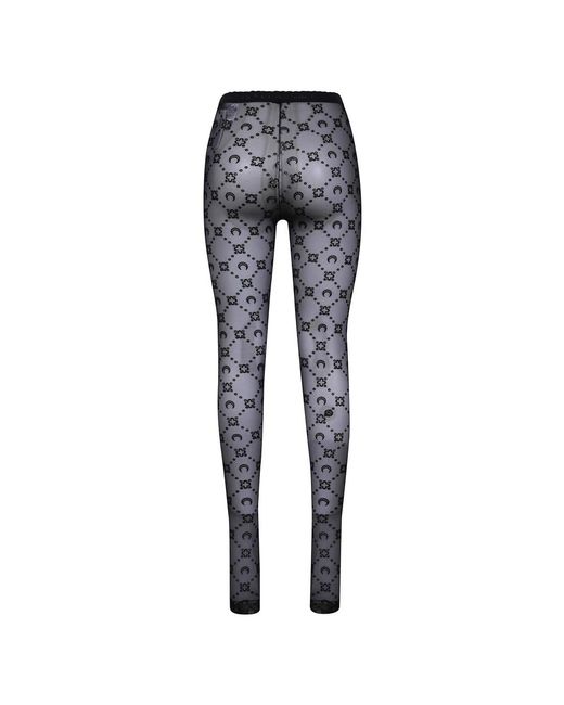 MARINE SERRE Blue Leggings