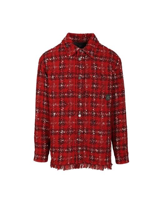 Amiri Red Tweed Jackets for men