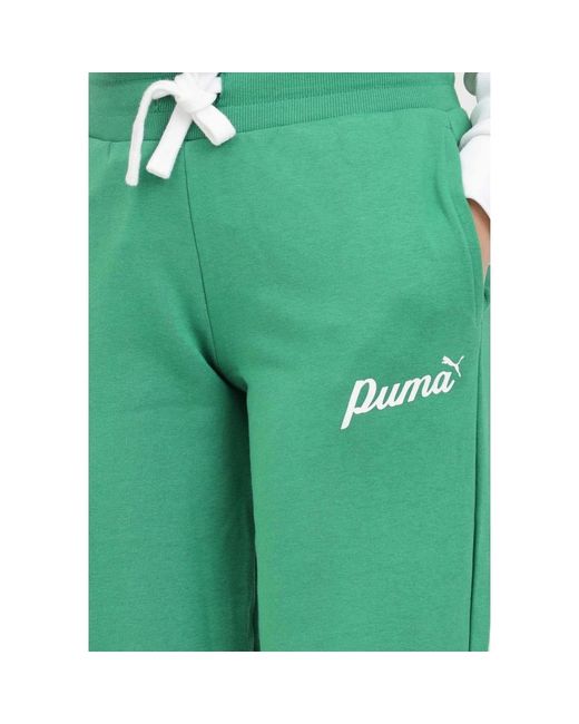 Trousers > sweatpants PUMA en coloris Green