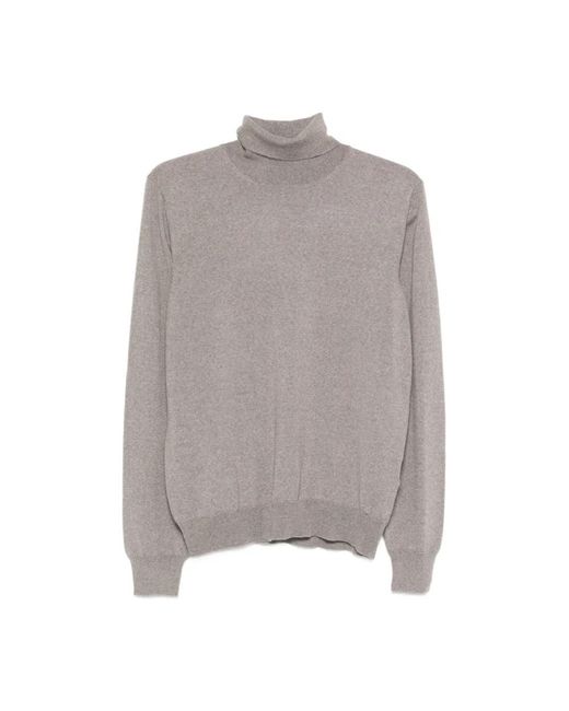 Tagliatore Gray Turtlenecks for men