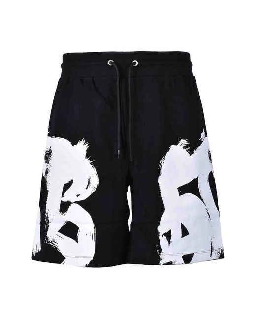 Casual Shorts Bikkembergs de hombre de color Black