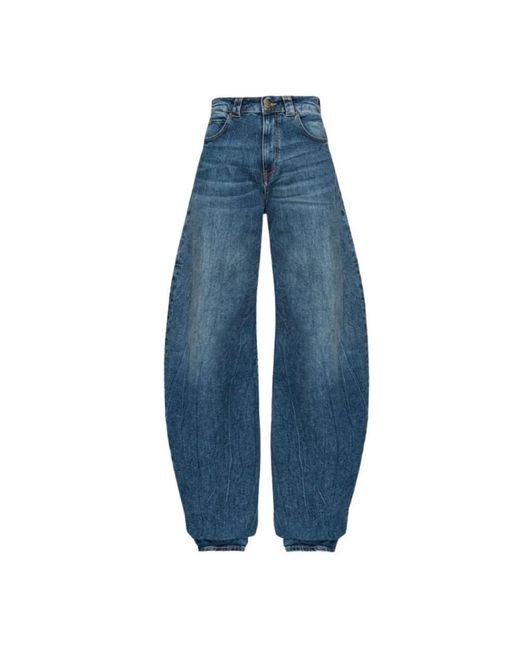 Pinko Blue Loose-Fit Jeans