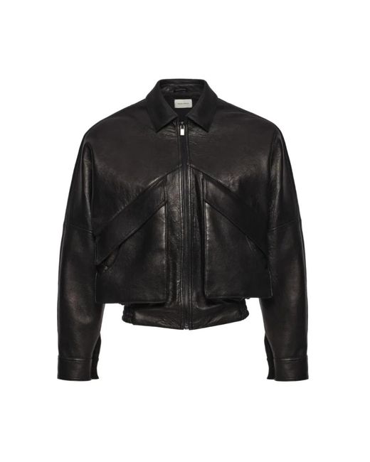 Magda Butrym Black Leather Jackets