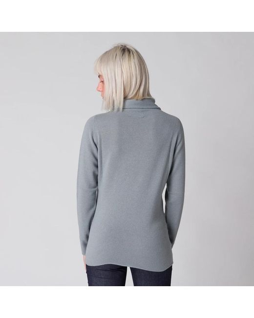 Le Tricot Perugia Gray Turtlenecks
