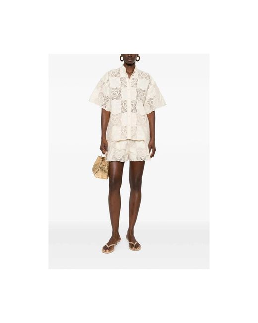 Zimmermann Overhemden ,Creiv Shirt in het Natural