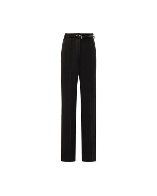 Sportmax Black Straight Trousers