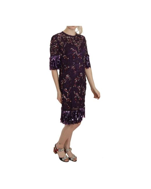 Short Dresses di Dolce & Gabbana in Purple