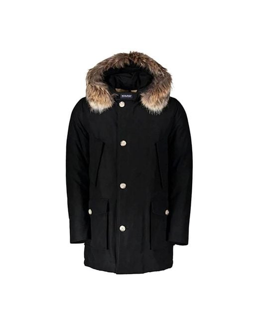 Woolrich Black Winter Jackets for men