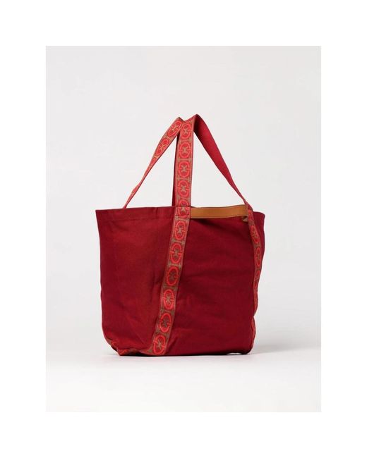 Coccinelle Red Rote Schultertasche Mit Reißverschluss