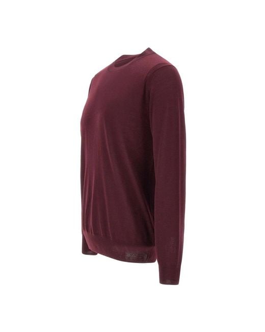Paolo Pecora Purple Round-Neck Knitwear for men