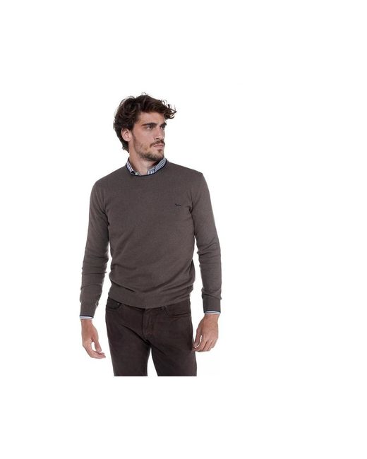 Harmont & Blaine Blue Round-Neck Knitwear for men