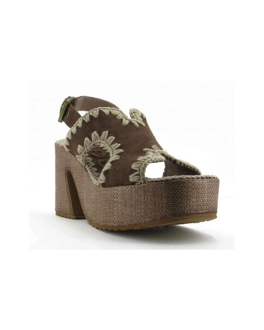 Mou Gray High Heel Sandals