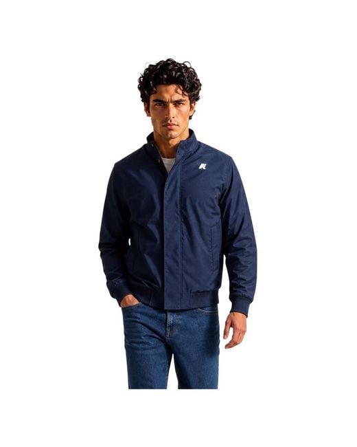 K-Way Blue Winter Jackets for men