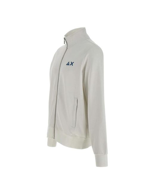 Sun 68 Track Zip Basic Fleece in het Gray voor heren