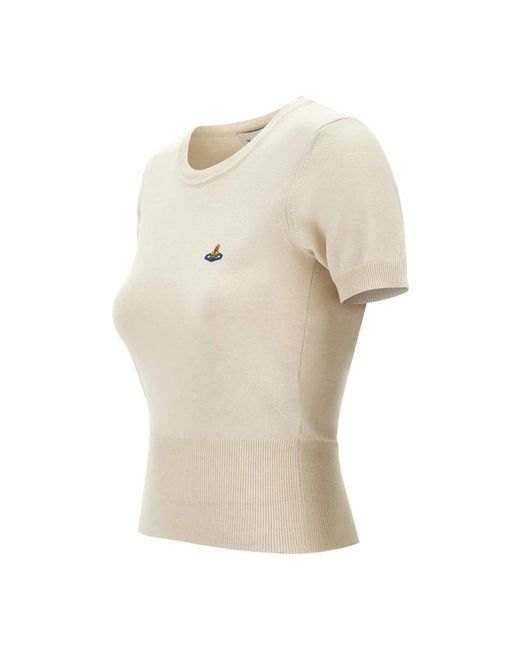 Vivienne Westwood Natural Round-Neck Knitwear