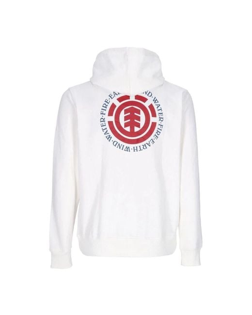 Element Weiße Leichter Kapuzenpullover in White für Herren