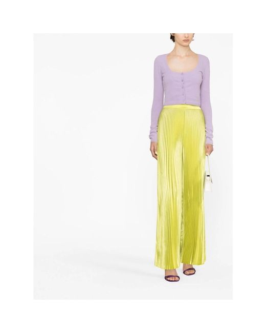 L'idée Yellow Wide Trousers