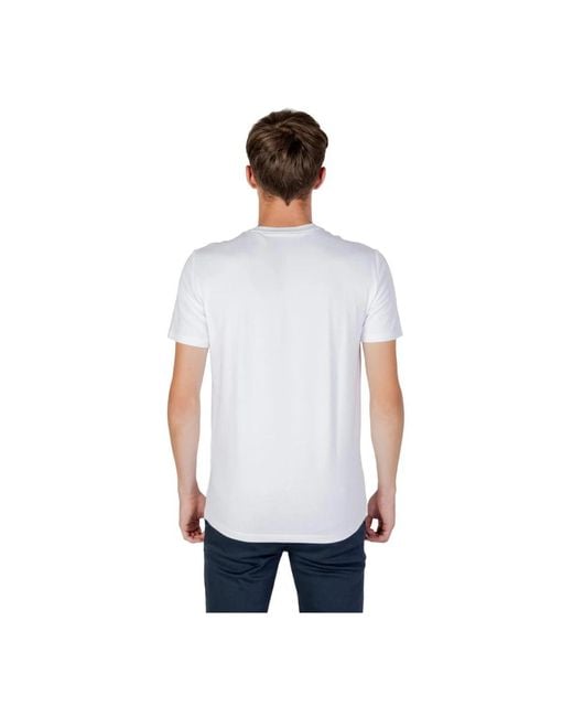 ARMANI EXCHANGE T-Shirt Mit Rundhalsausschnitt Und Kurzen Ärmeln in White für Herren
