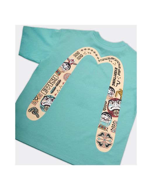 Evisu Blue T-Shirts for men