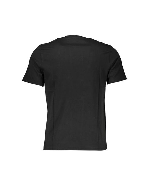 North Sails Tops ,Zwart ,Katoen Zwart Katoen Logo Print T-Shirt in het Black voor heren