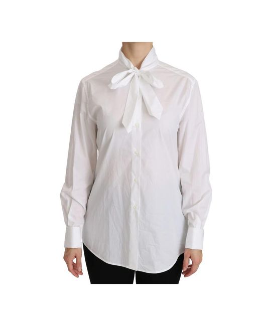 Dolce & Gabbana Witte Turtle Neck Polo in het Gray
