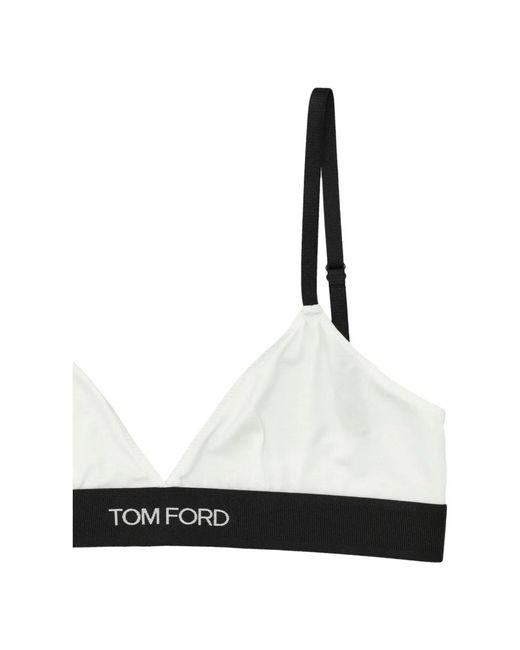 Tom Ford Modal Signature Bra in het White