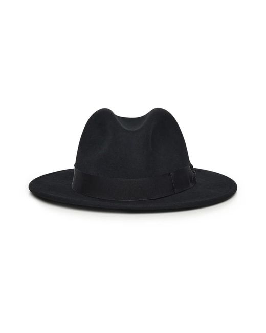 Borsalino Black Hats for men