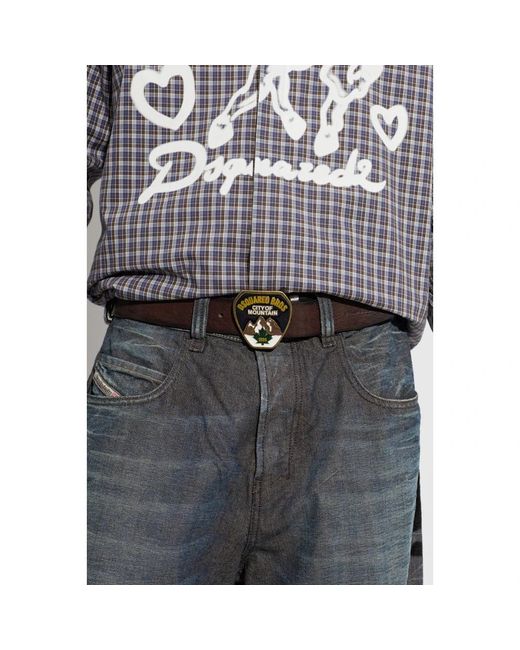 DSquared² Leren Riem in het Brown voor heren