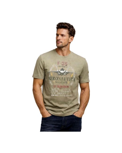 Aeronautica Militare Green T-Shirts for men