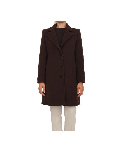 Marella Brown Single-Breasted Coats