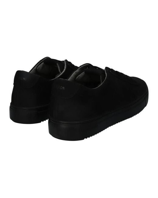 Blackstone Minimalistischer schwarzer sneaker stone in Black für Herren