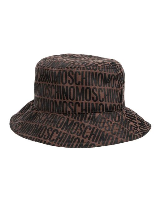 Moschino Brown Hats for men