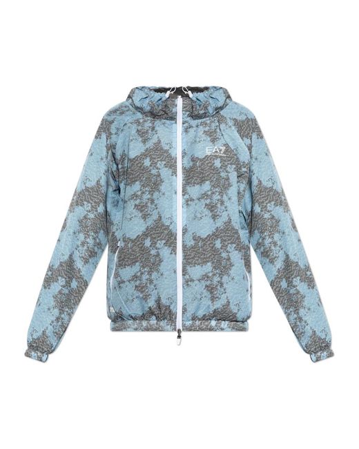 EA7 Blue Dynamic Athlete Reversible Jacket