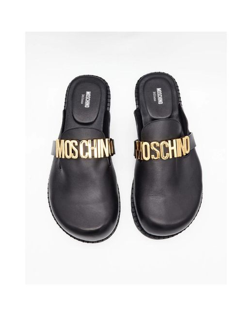 Moschino Black Mules for men
