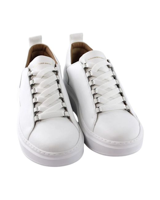 Alexander Smith White Sneakers for men