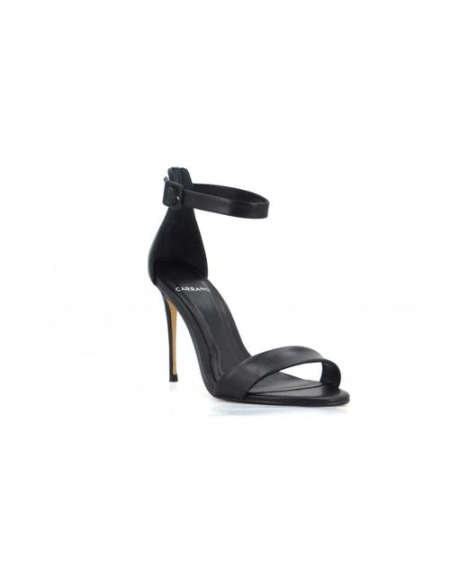 Carrano Black High Heel Sandals