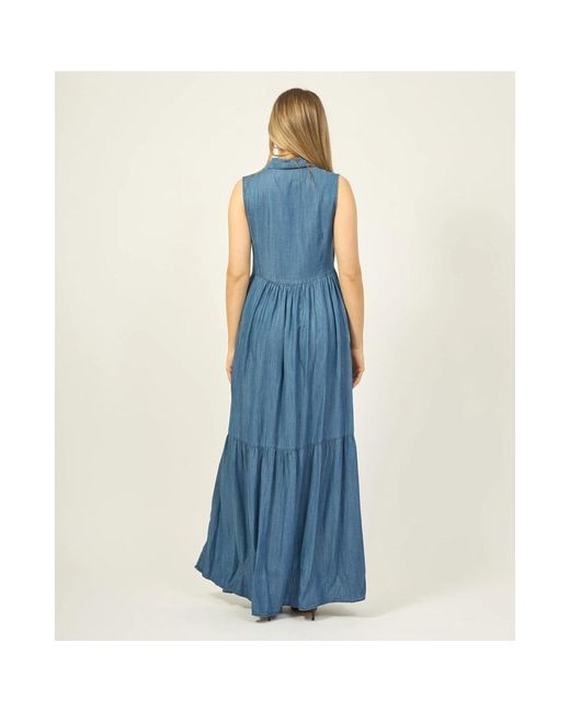 Dresses > day dresses > maxi dresses Silvian Heach en coloris Blue
