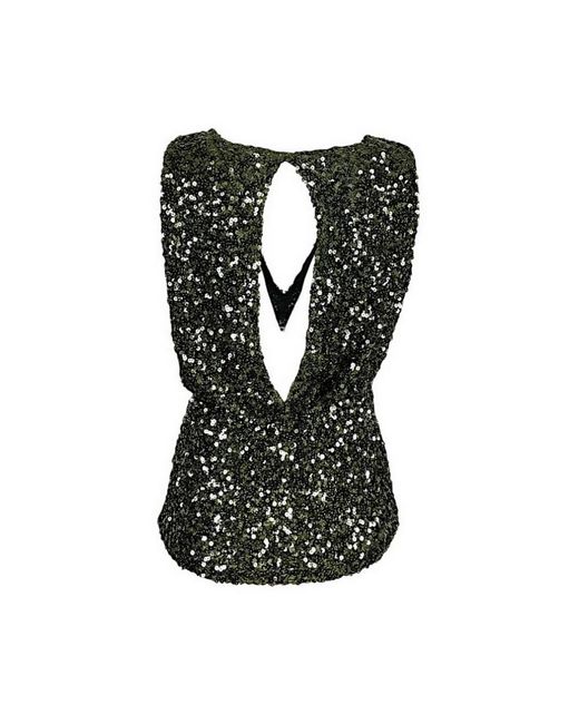 Sleeveless Tops P.A.R.O.S.H. en coloris Black