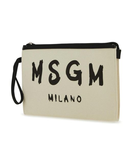 MSGM Metallic Stilvolle borsa tasche