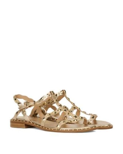 Ash Natural Flat Sandals