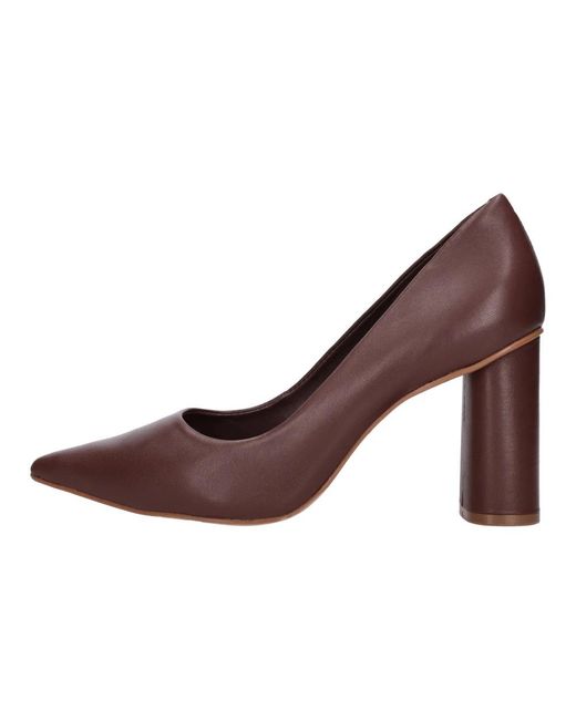 Carrano Schoenen ,Bruin ,Leer Met Hak Bruin in het Brown