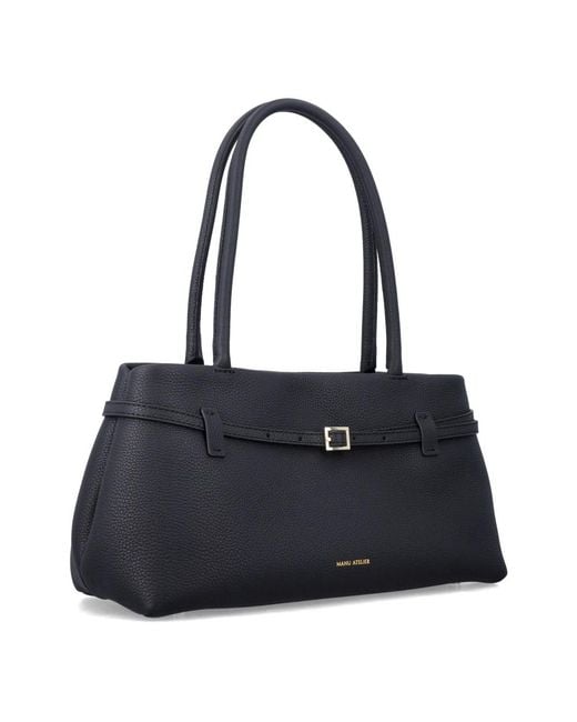 MANU Atelier Blue Shoulder Bags