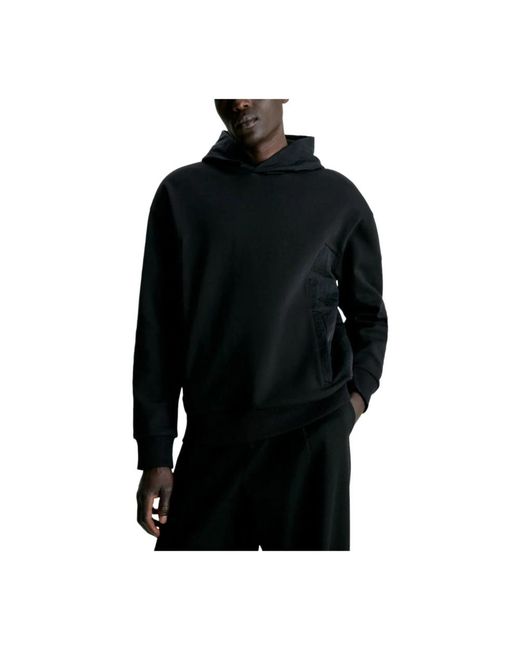 Calvin Klein Black Hoodies for men