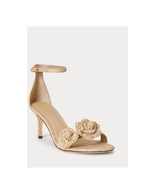 Ralph Lauren Metallic High Heel Sandals